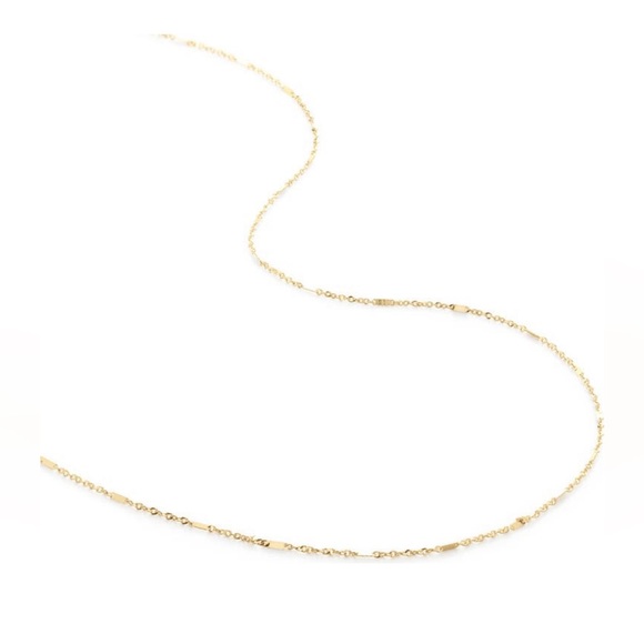 14 K Solid Gold Monica Vinader Shimmer Chain - Picture 1 of 1